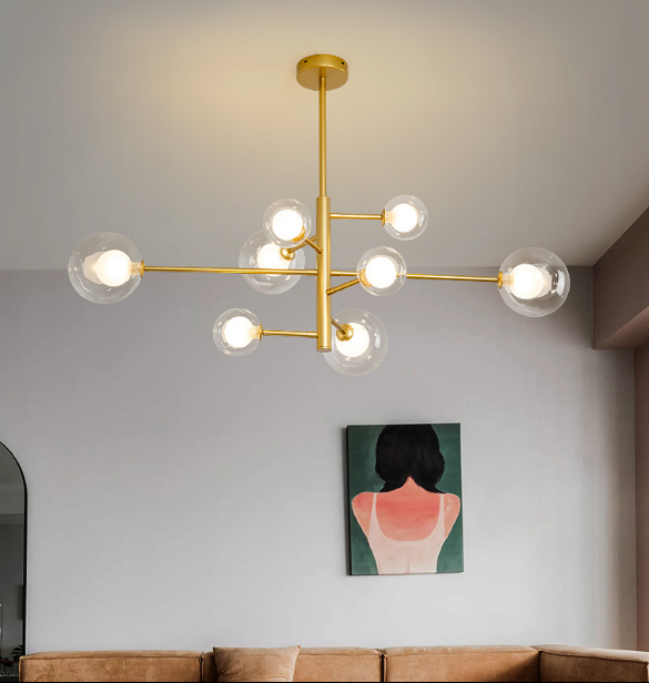 Glass Ball Molecular Pendant Lamp