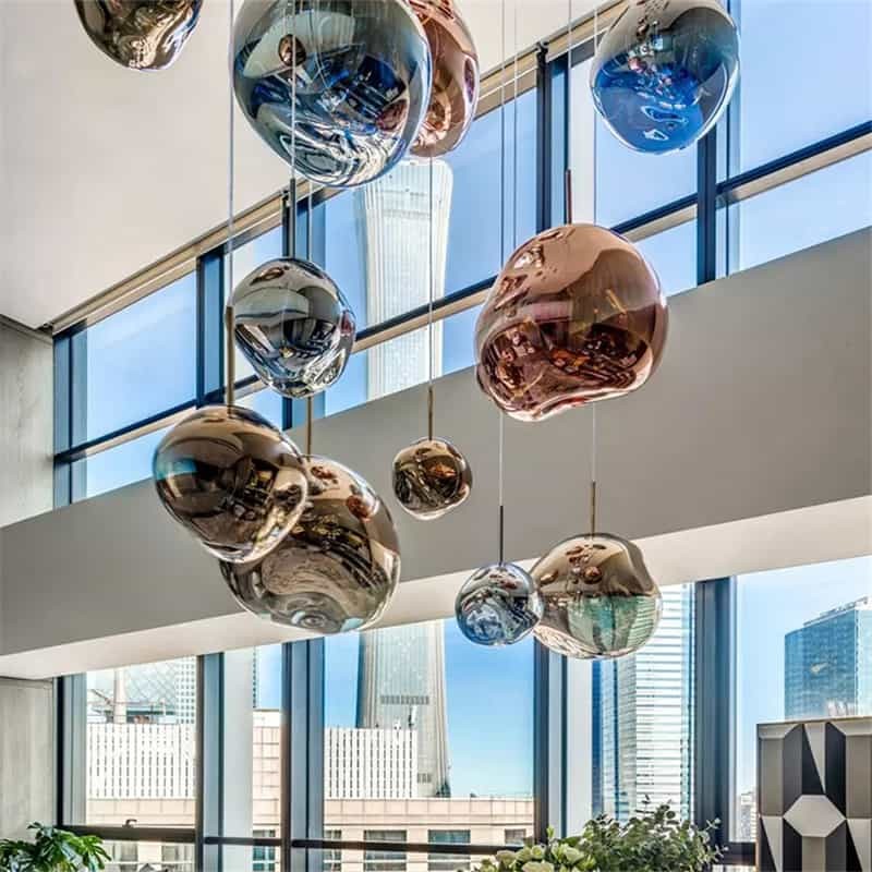 Glass Melt Pendant Light