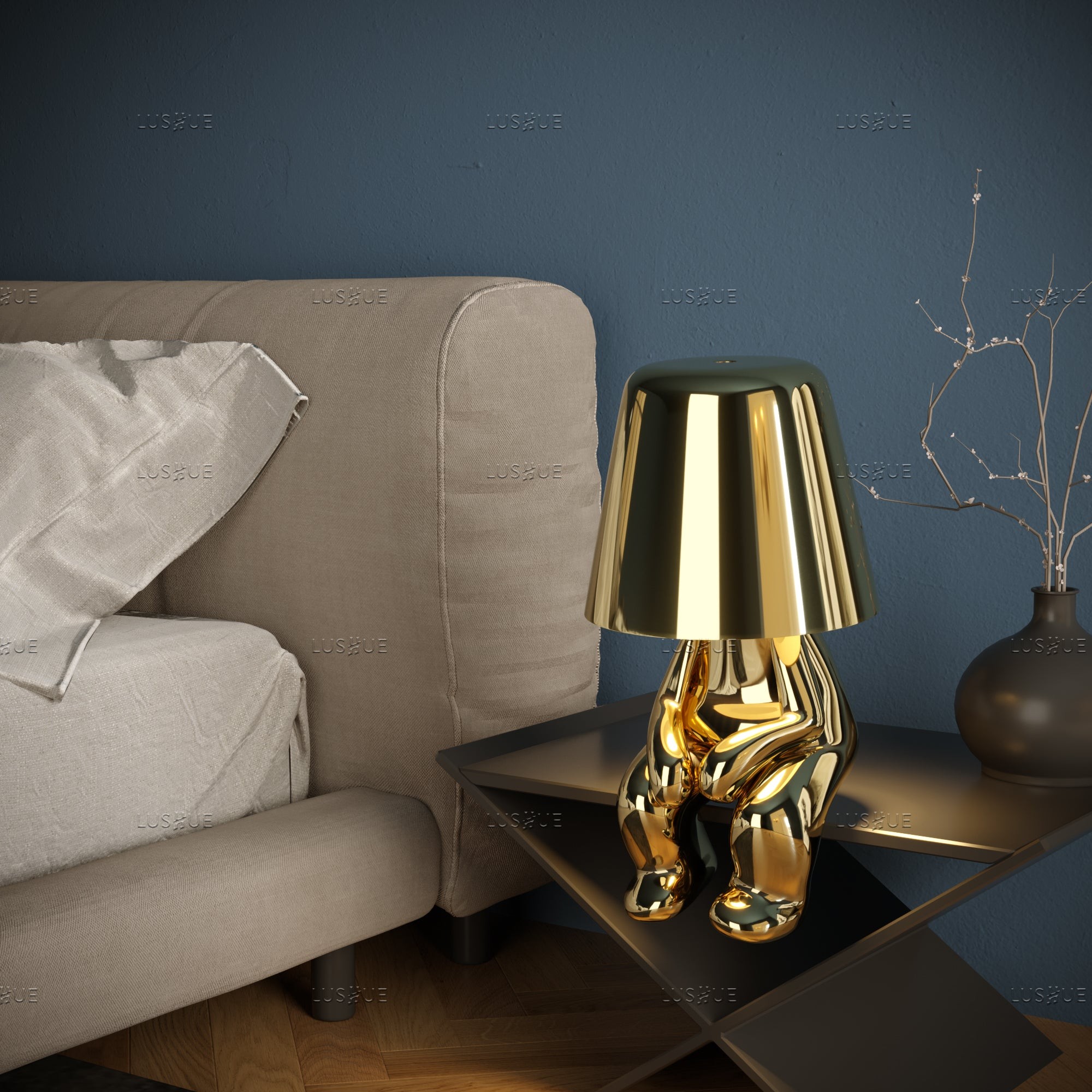 Golden Brothers Lamp