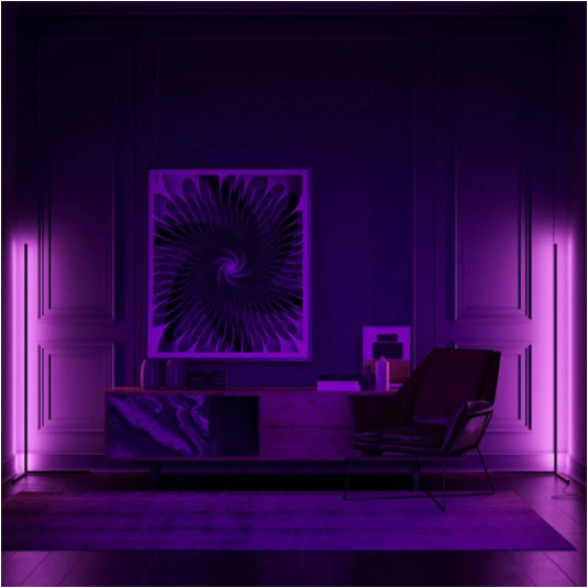 Adjustable RGB floor lamp