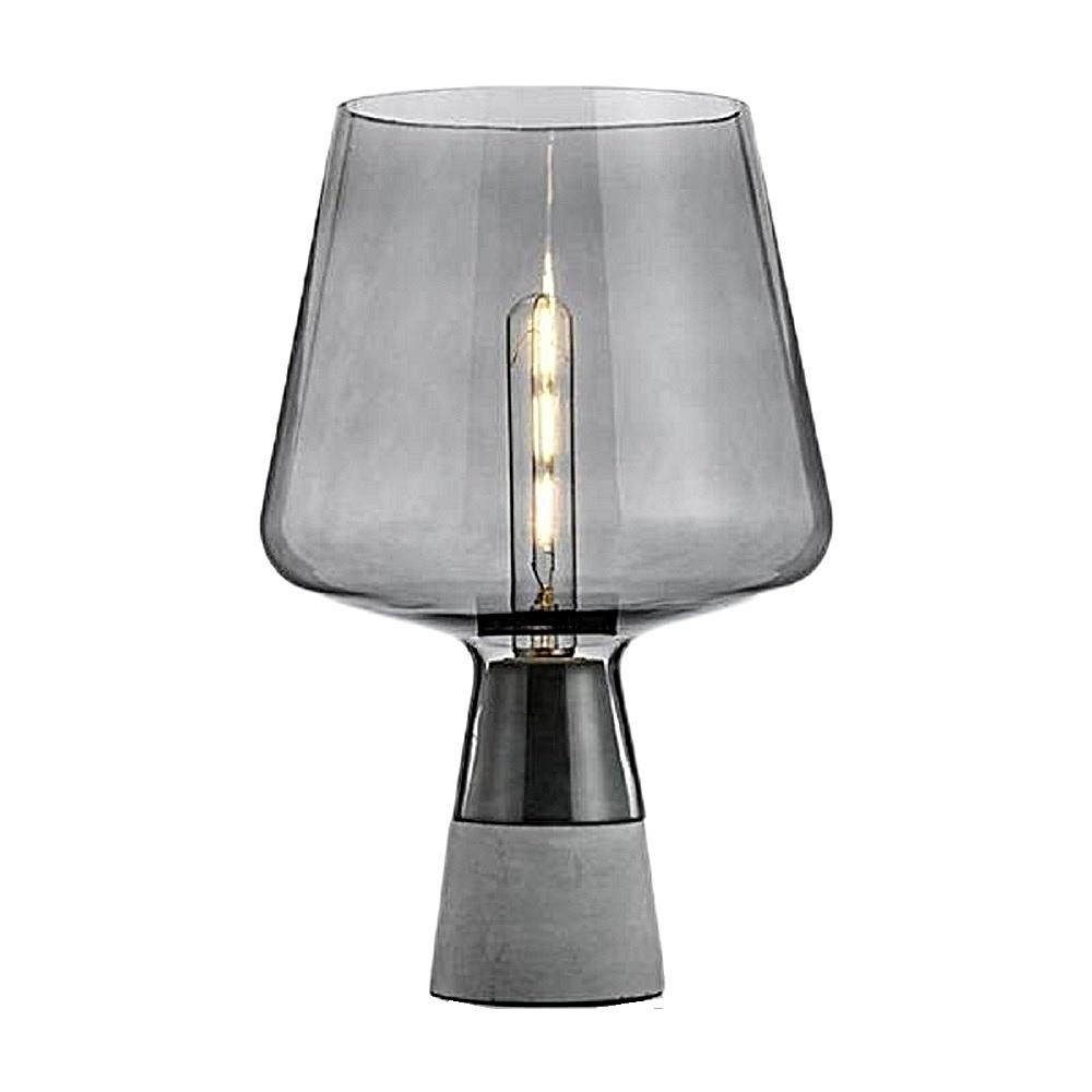 Leimu Glass Table Lamp|Cement Desk Light