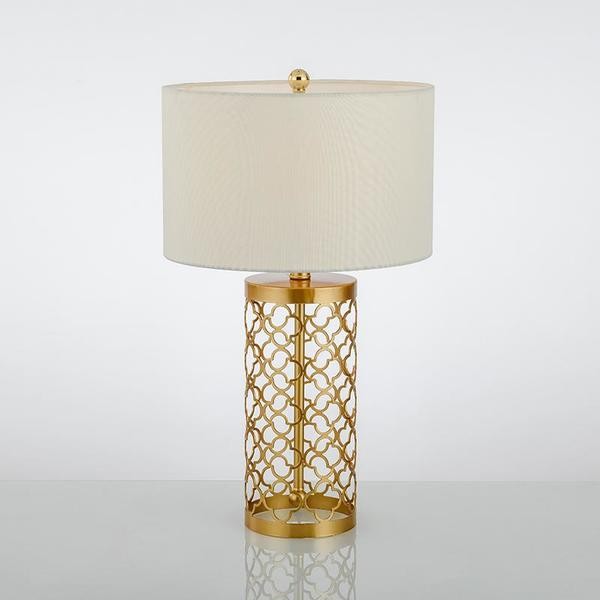 Openwork Metal Table Lamp