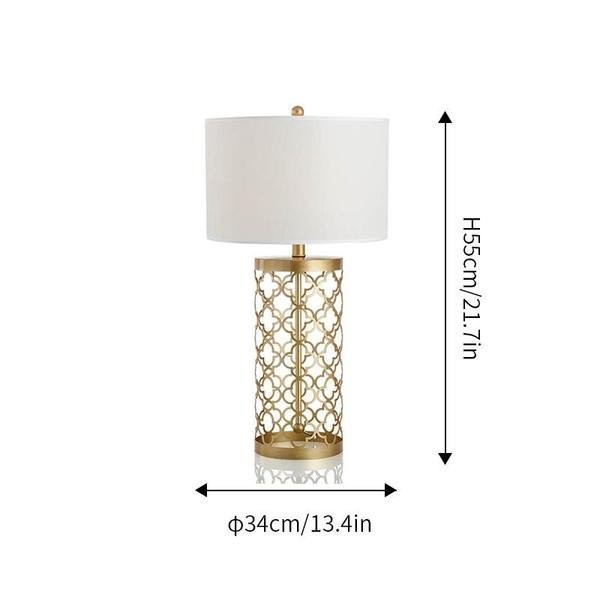 Openwork Metal Table Lamp