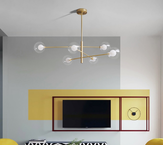 Glass Ball Molecular Pendant Lamp