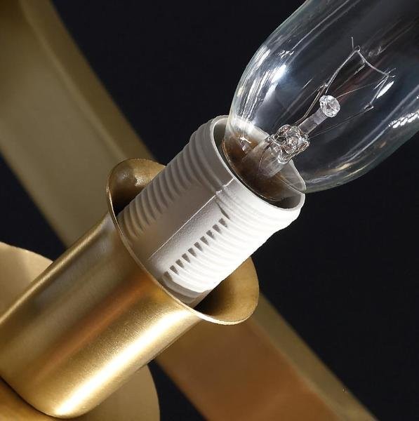 Brass/Crystal Chandelier