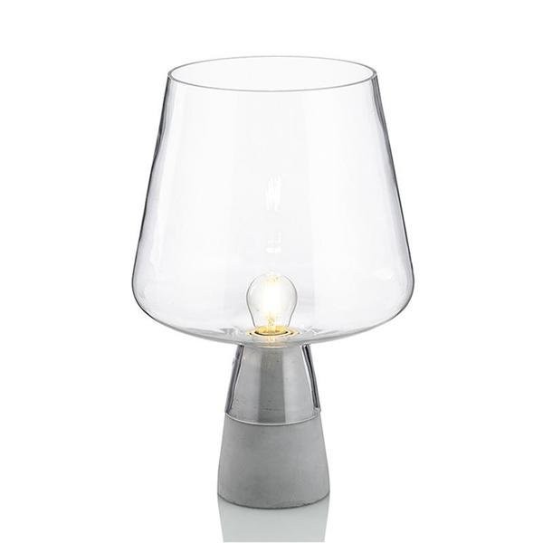 Leimu Glass Table Lamp|Cement Desk Light