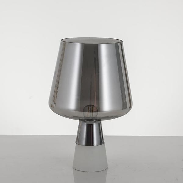 Leimu Glass Table Lamp|Cement Desk Light